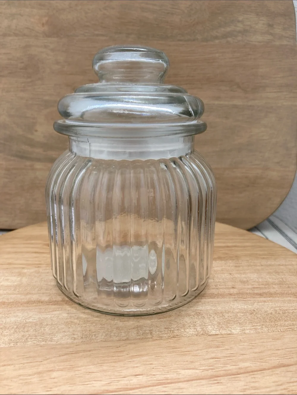SALE! 50% Off Target Ribbed Glass Apothecary Jars 7” Tall